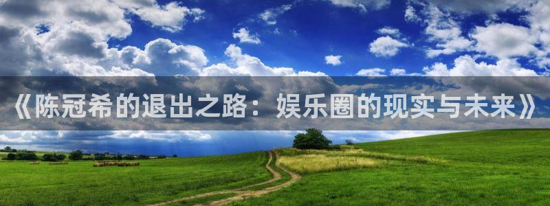 彩神之首：《陈冠希的退出之路：娱乐圈的现实与未来》