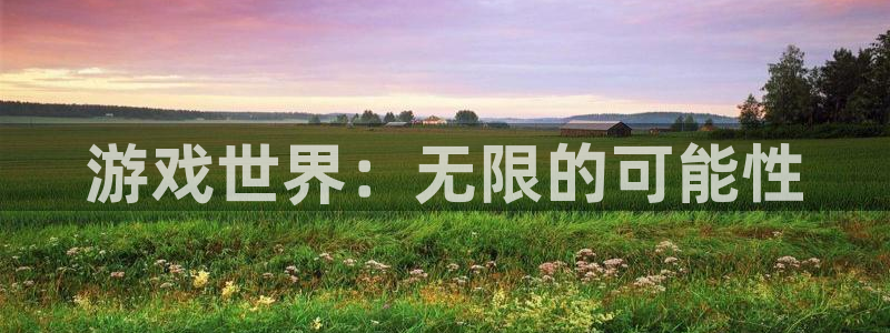 彩神大发：游戏世界：无限的可能性