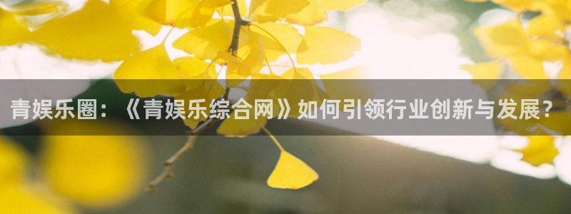 彩神ii官网：青娱乐圈：《青娱乐综合网》如何引领行业创新与发展？